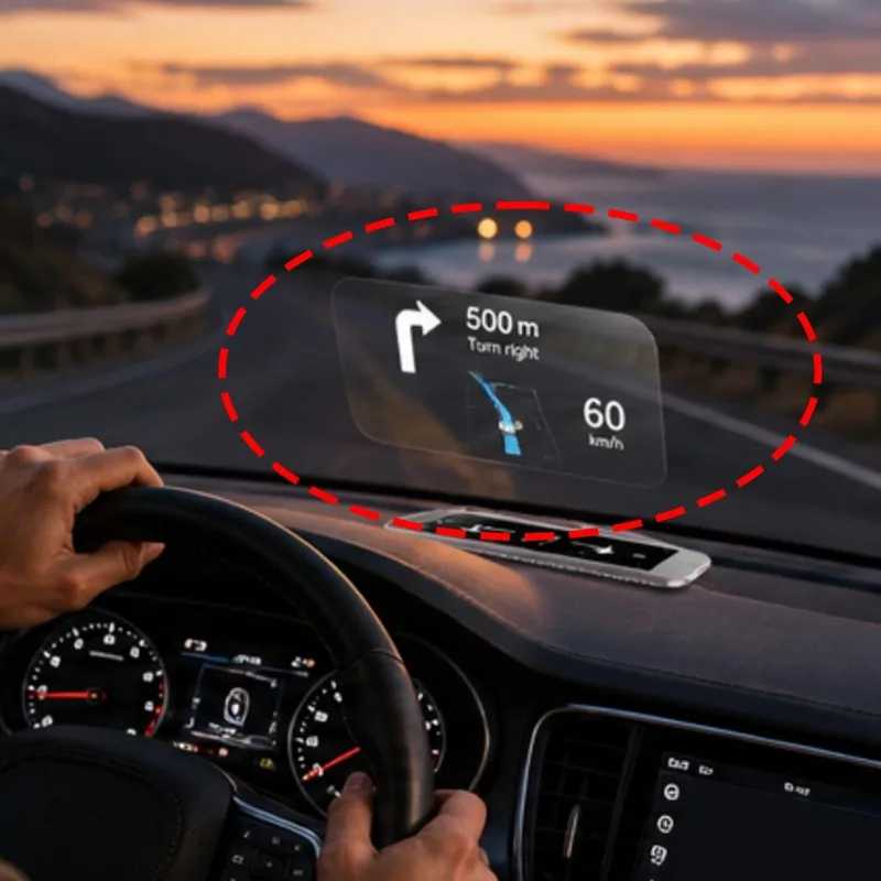 Auto Head Up Display High Quality Car Windshield Screen Transparent Sticker HUD Projector Reflective Film Accessories 140x105mm