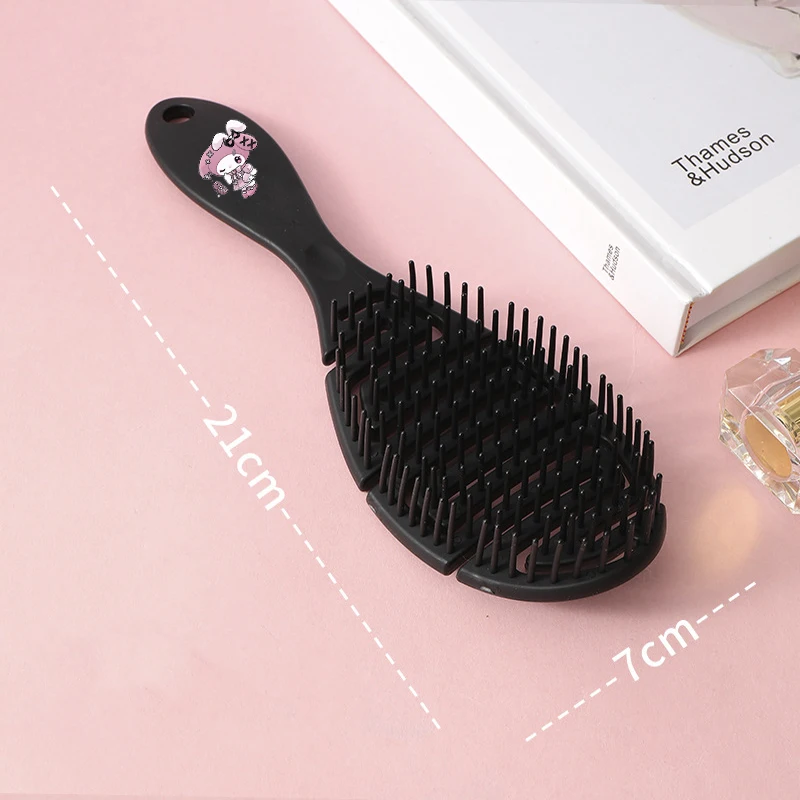 Anime Hello Kitty Air Cushion Comb Anti-Static Sanrios Kuromi My Melody Girls Hair Brush Massage Hollow Out  Styling Tools Gifts