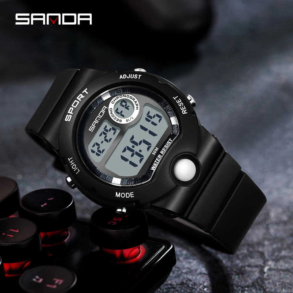 Fashion Sanda 2022 New Casual Women's Watches Waterproof Digital Watch Women Wristwatches For Female Clock Relogio Feminino