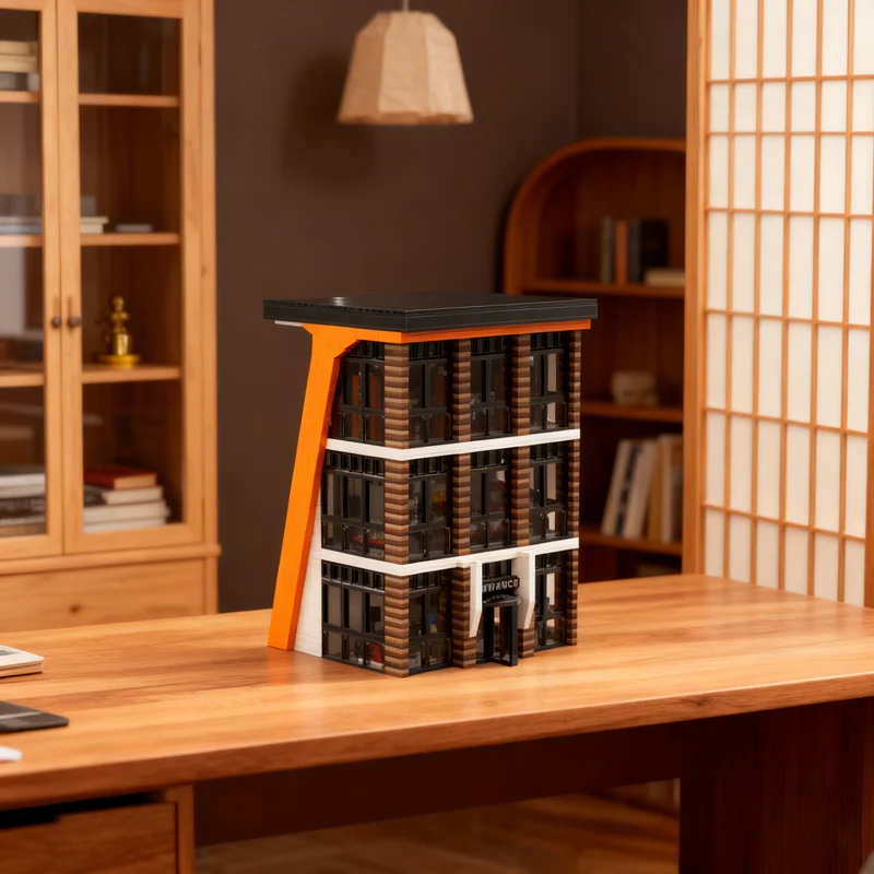 

4561 деталь MOC: Модульная модель торгового центра The New Yorker, строительные блоки, подарок для самостоятельной сборки, креативный коллекционный декор для демонстрации