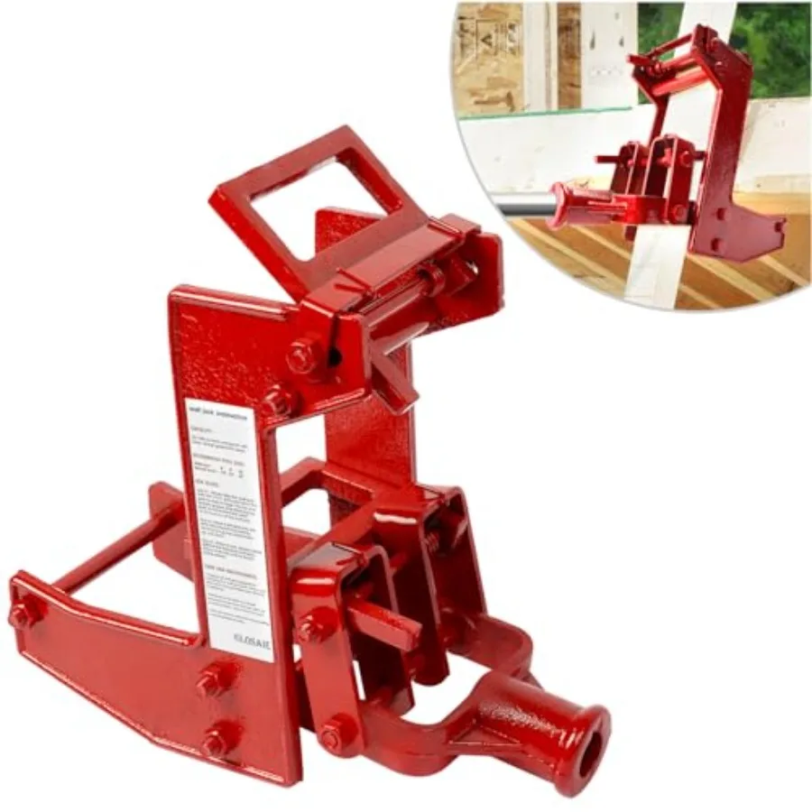 

Cast Iron Wall Jack 1000 lbs Heavy Duty Wall Jacks for Framing Pole Jack Enables One-Person Wall Raise Save Labor Cost Back Str