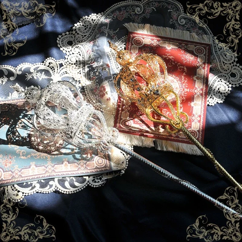 2026NEW Crown Scepter Queen Cane Pageant Exaggerated Shooting Props