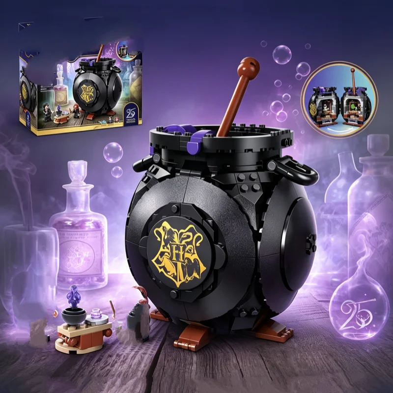 

In Stock Magic Movie 652PCS Cauldron Secret Potions Classroom 76464 Building Blocks Model Sets for Kids Birthday Gifts