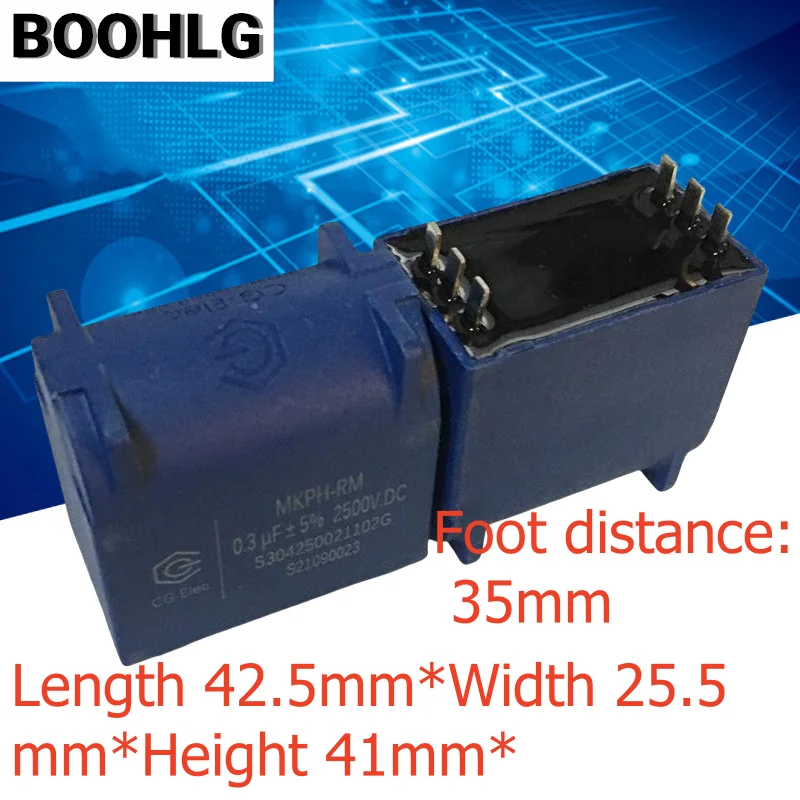 

1PCS MKPH-RM 0.3UF 2500V DC High Voltage Resonant Induction Cooker Capacitor