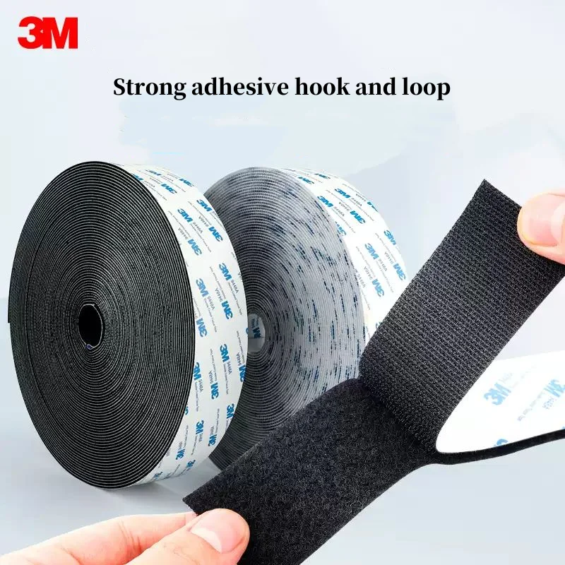 3M 9448A Double-Sided Hook and Loop Tape Nylon Self-Adhesive Interlocking Non-Trace Tape Heavy Duty Adhesion Strip For Home Car