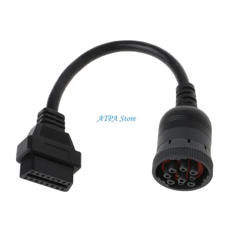 

U13C 9 Pin Pin Male to Female OBD2 OBDII Extension Cord Car Diagnostic Extender