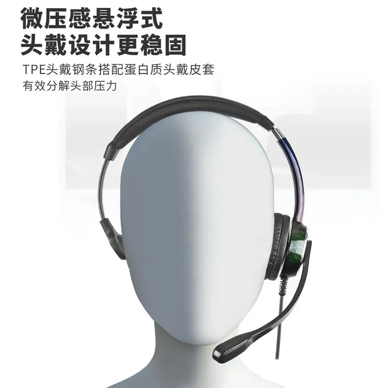 FC21 Operator Head-mounted Noise Reduction Learning Customer Service Special Headset USB Comfort