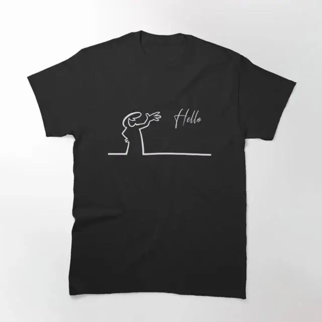 La Linea The Line Osvaldo Cavandoli TV Streetwear Fashion T Shirt Casual Crew Neck Short Sleeve Plus Size T Shirt Women