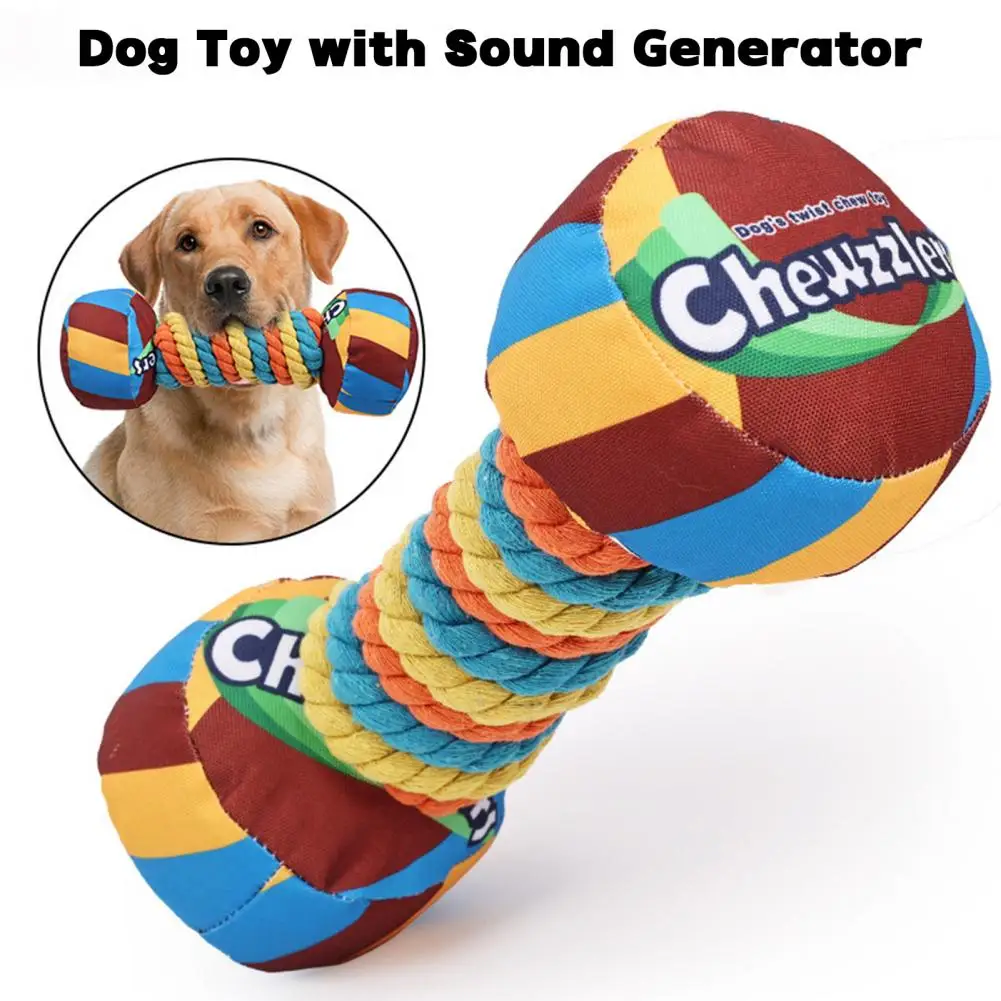 Mancuernas de arcoíris para perros, juguete de dentición resistente a las mordeduras, dientes duraderos, suministros para mascotas, tacto cómodo