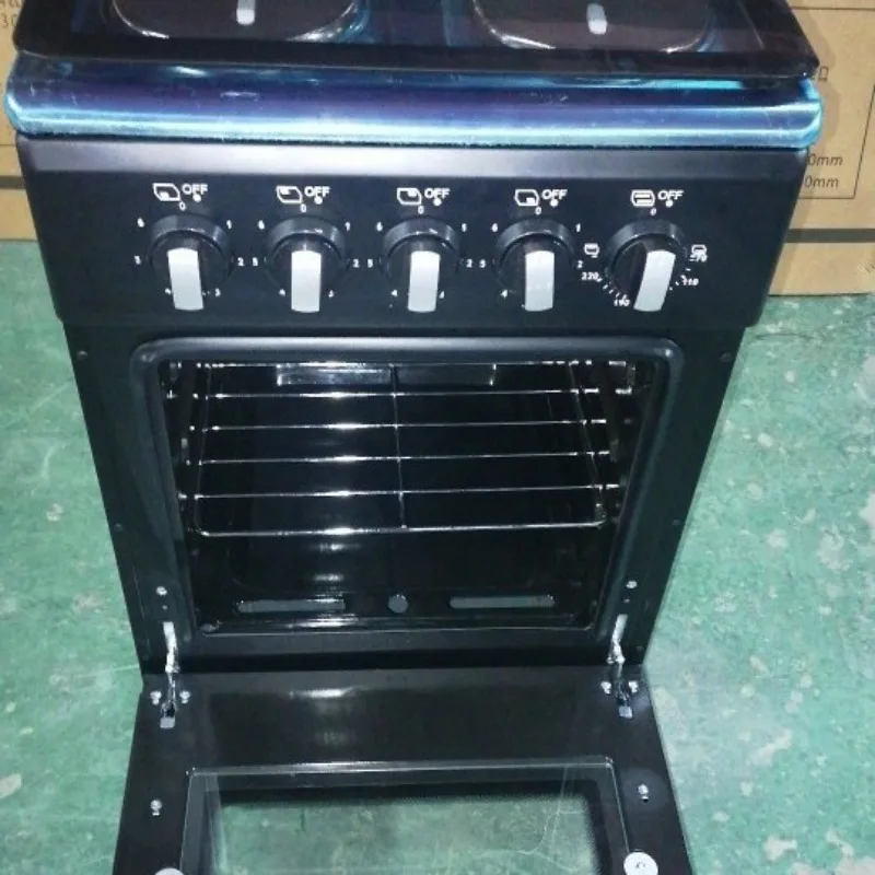 Four electric stove plus electric oven 50 * 50 length and width standing electric stove with oven