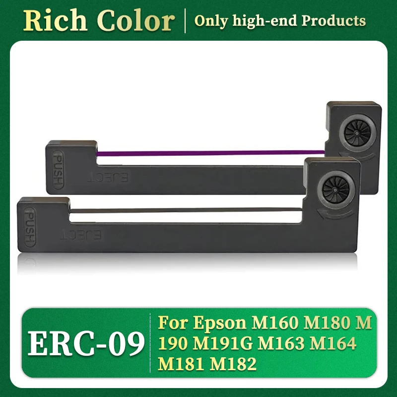 5PCS Long life Seamless Ribbon ERC-09 ERC09 ERC09B for use in Fit For Epson M160 M180 M190 M191G M163 M164 M181 M182