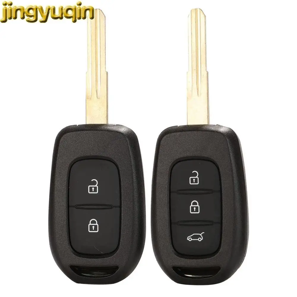 

Jingyuqin Remote Car Key Shell For Renault Symbol Trafic Dacia Logan Lodgy Dokker Duster Clio4 Sandero 2/3 Buttons