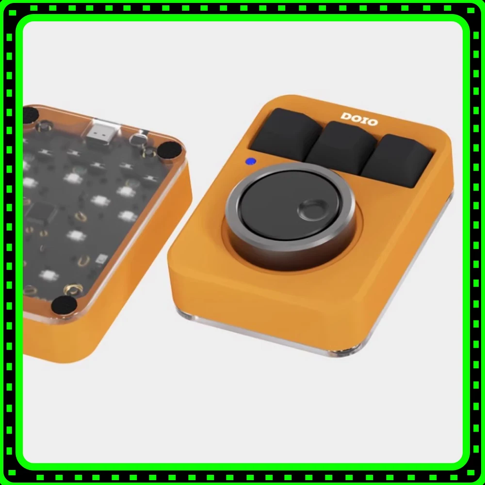 DOIO KB03-01 لوحة المفاتيح الميكانيكية الصغيرة RGB أسفل قذيفة الساخن قابلة للتبديل مقابض مزدوجة مخصصة الألومنيوم مصمم لوحة المفاتيح السلكية رجل #1