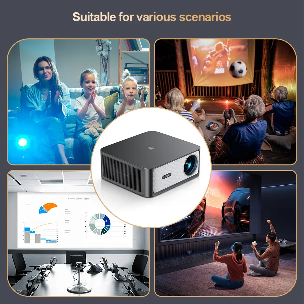  ThundeaL 4K TD98Pro Full HD 1080P 2G 32G Tragbarer Projektor Android WiFi 3D Videoprojektor Smart TV Kino Heim Outdoor Spiel – Detail 18
