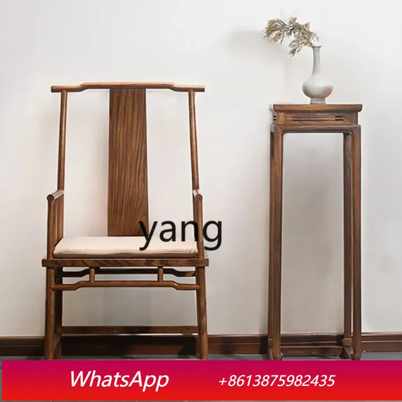 

Новое кресло LTT в китайском стиле из массива дерева, круглое, простое, для руководителя