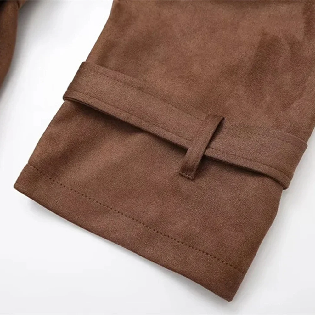 

Элегантная верхняя одежда, двубортное пальто, дизайн с длинными рукавами, полиэфирная ткань, обычная длина одежды, легкая эластичность