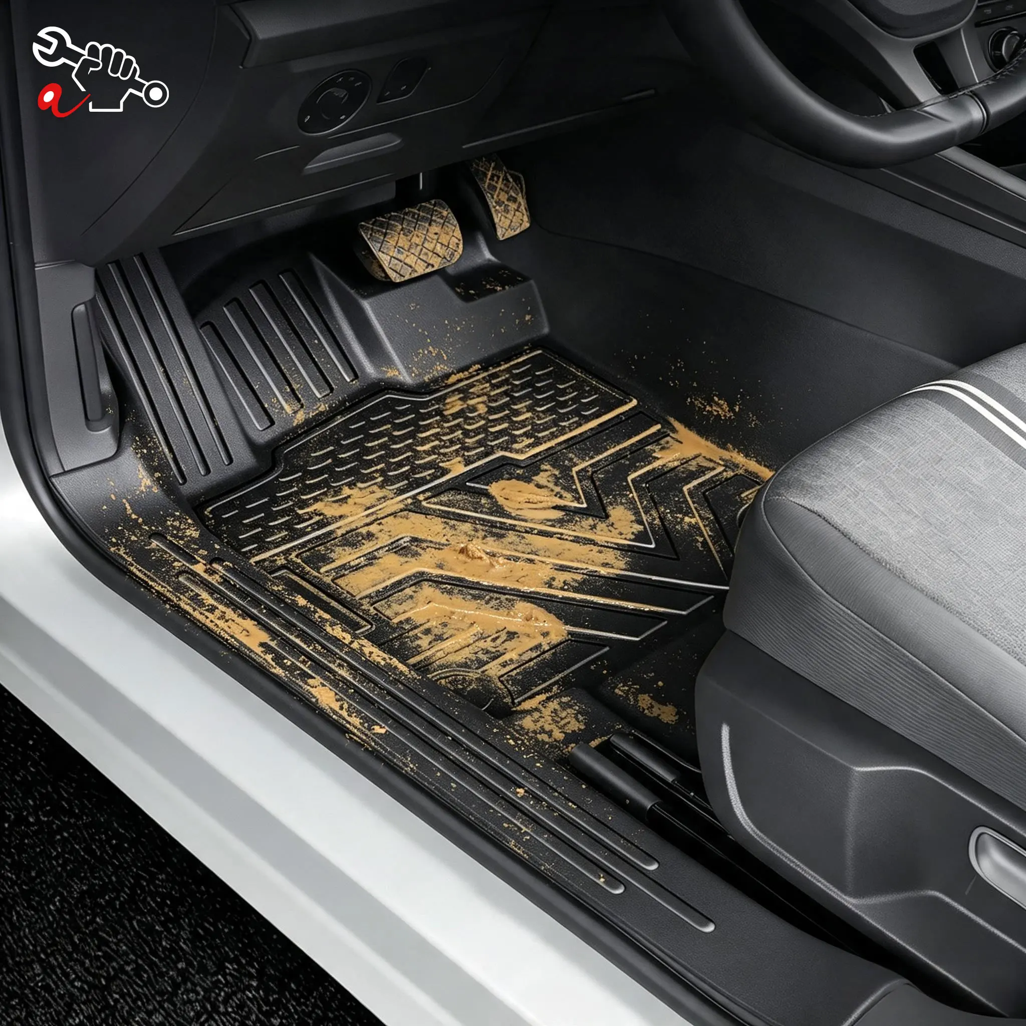 Left-Hand Drive Car Custom Fit Floor Mat For Geely Geometry E Firefly 2022-2024 Waterproof Wear-Resistant Odorless Floor Liner