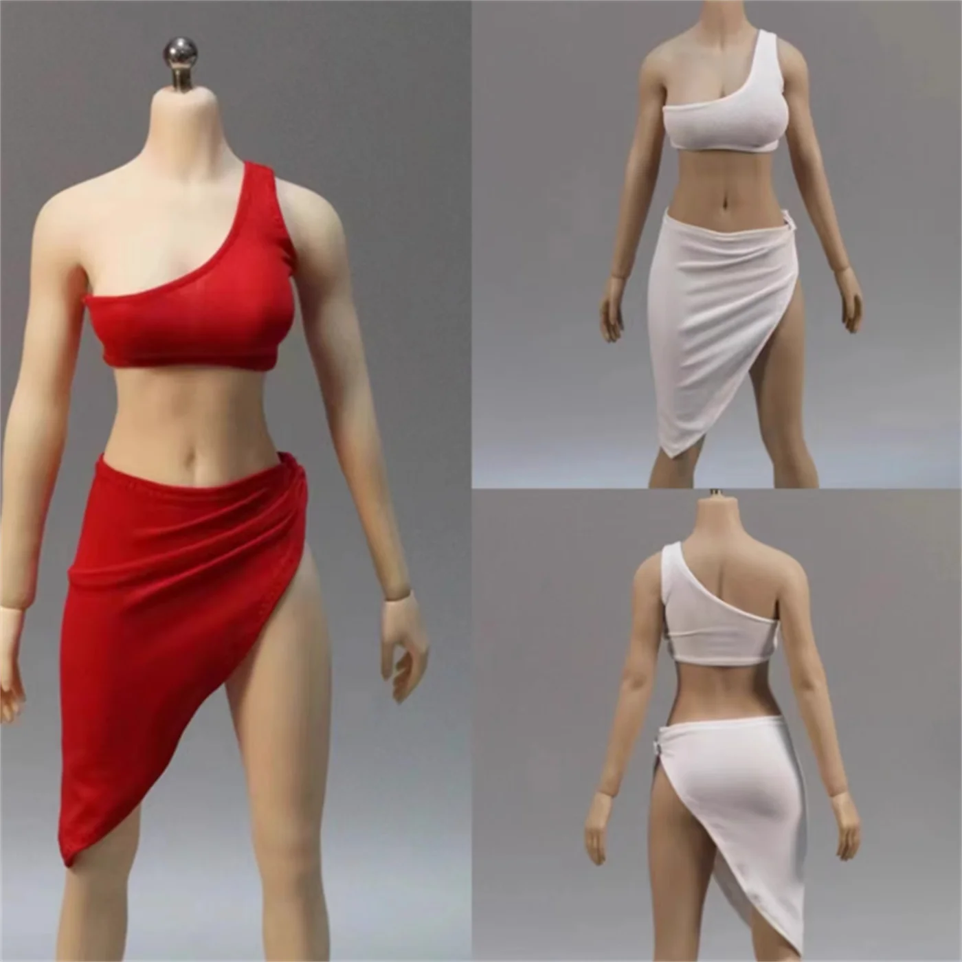 1/6 Vrouwelijke Soldaat Top + Korte Rok Kleding een schouder Fit 12Inch Tbleague Pak body Action Figure aanpassen