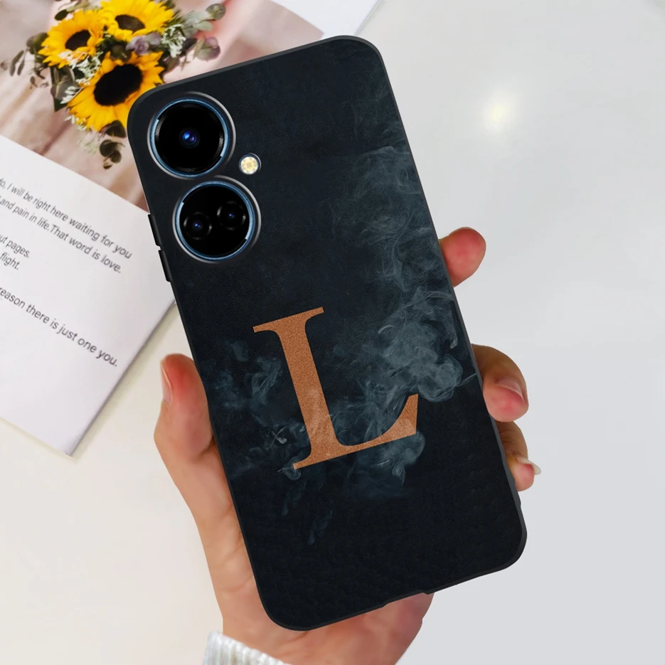 For Tecno Camon 19 Pro Case Camon19 Neo New Letters Cover Soft Silicone TPU Phone Case For Tecno Camon 19 Neo Camon19 Pro Fundas