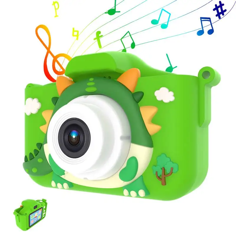 Cartoon Dragon Kids Camera Multifunctional HD Kids Selfie Camera Lightweight Little Video Camera Toys Gift For Boys girls