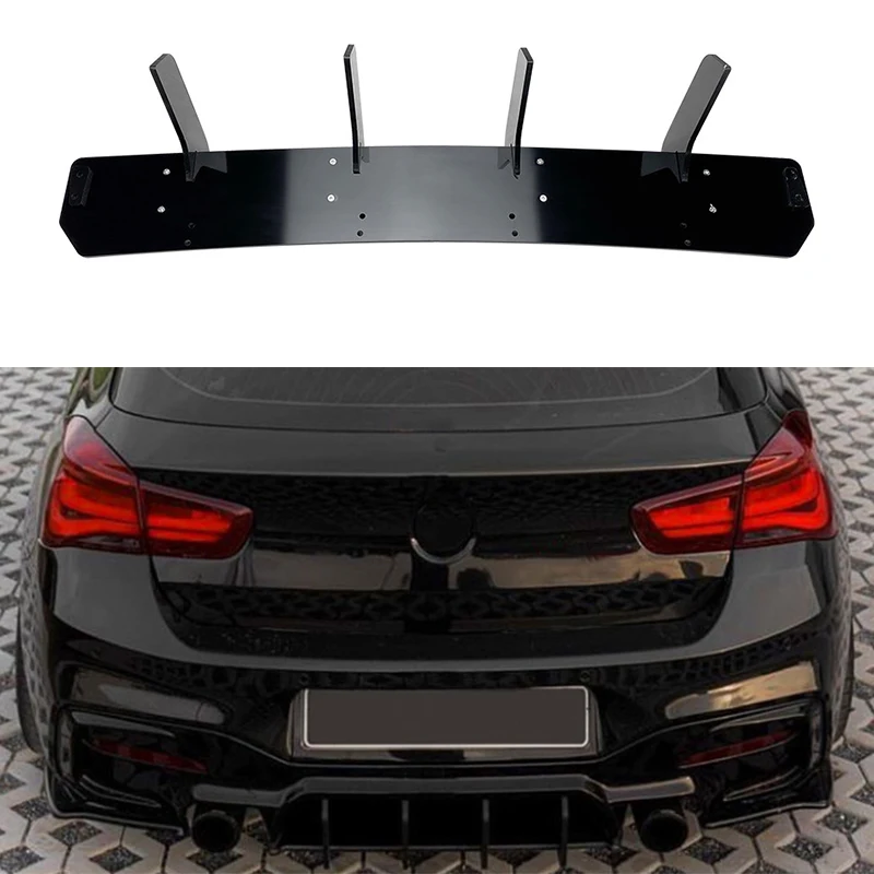 

Rear Bumper Diffuser Lip Rear Side Splitters Spoiler Lip For BMW 1 Series F20 LCI M140i 2017-2019 Rear Bumper Protector