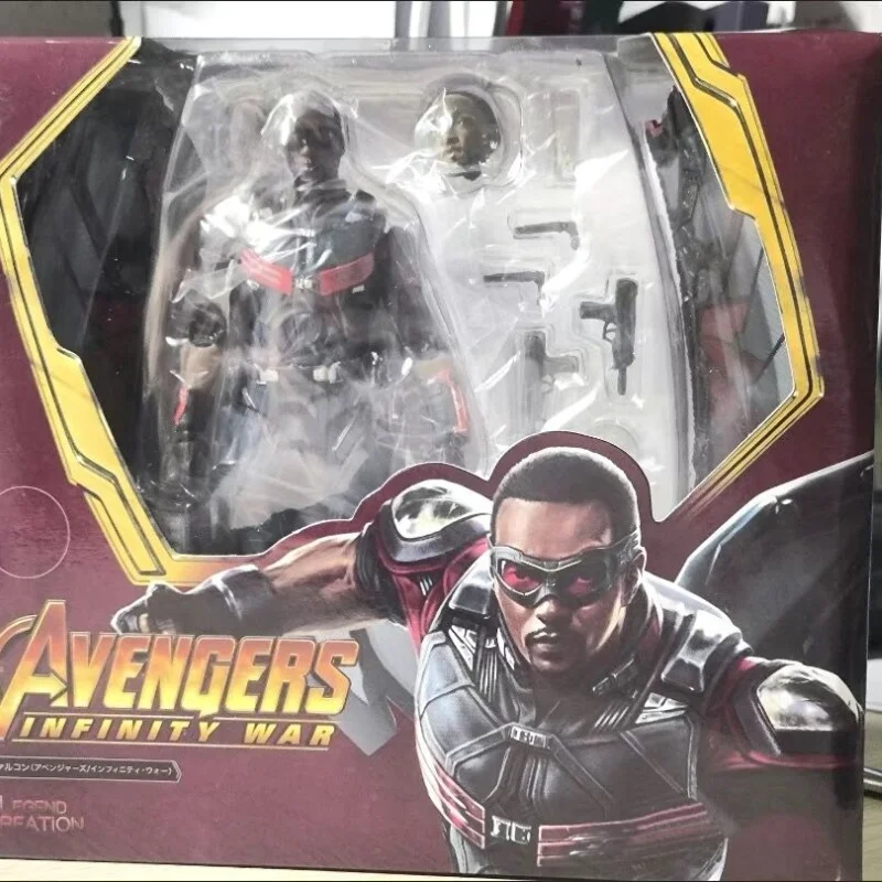 Avengers Captain America Figure Sam Wilson Action Figures Falcon Statue Movable Joints Collect Ornament Model Decor