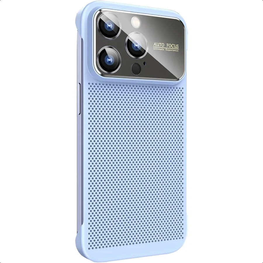 

Losin Heat Dissipation Phone Case for iPhone 14 Pro Max with Window Glass Camera Lens Protection Framel Breathable Cooling Holl