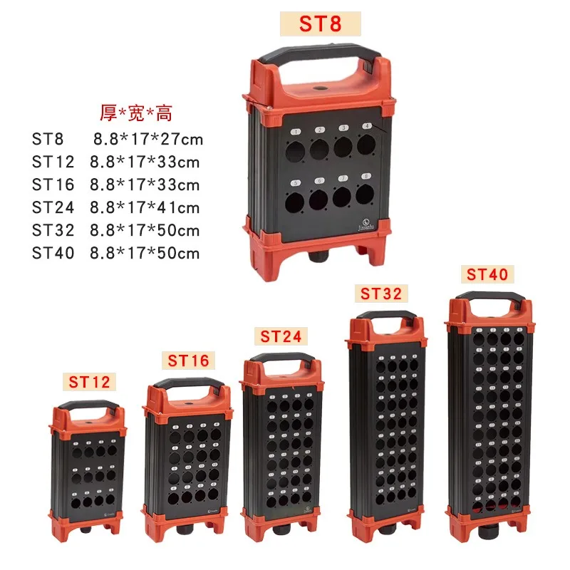 Stage Portable Box, Multi-channel Signal Cable Junction Box, Audio Multi-core Cable Stage Box For Live Performance