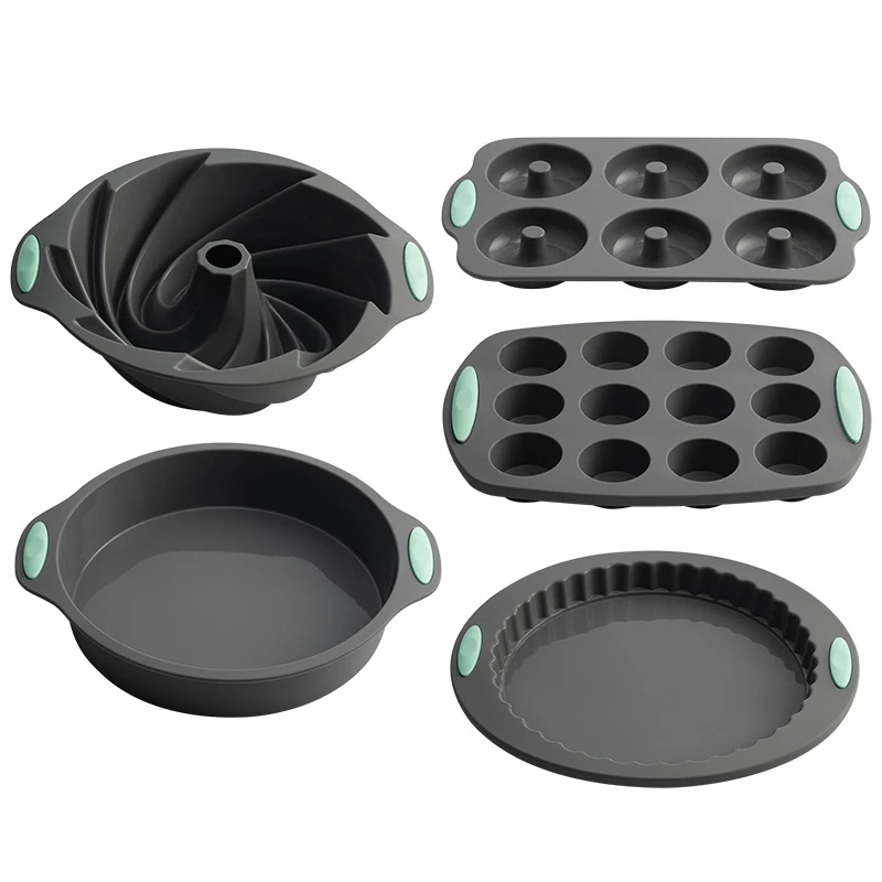 

Silicone Cake Mold Home Baking Tool Baking Mold Donut Pizza Plate Set Donut Plate