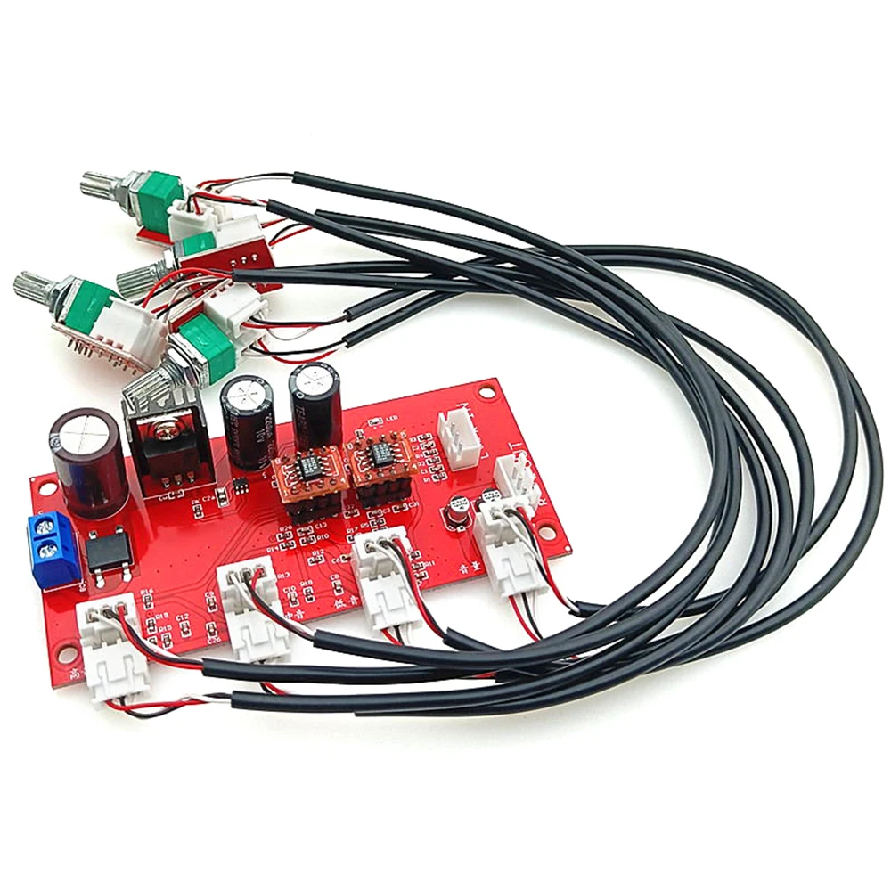 AD828 Preamplifier Volume Control Board with Treble Midrange and Bass Tone Controls Preamp Tone Board Power Amplifier Board