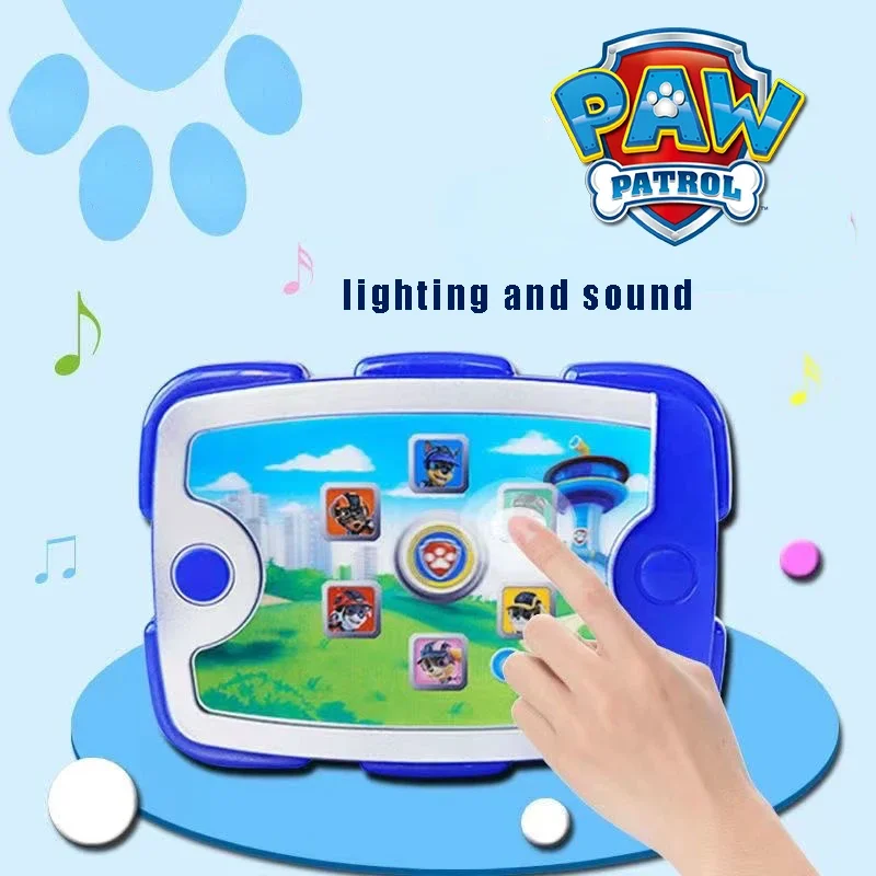 Original Paw Patrol Interactive Pup Pad with Music Sounds Kids Toy Doll Decoratio Dog Call for Rescue Missions Kid Birthday Gift