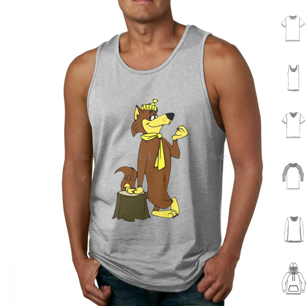 Loopy De Loop , Hanna-Barbera Classic Cartoon Tank Tops Print Cotton Loopy De Loop Classic Cartoon
