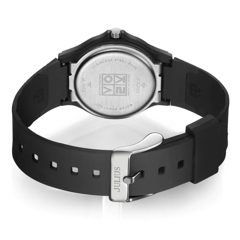 JULIUS Women's Arabic Large Number Plastic Watches Famous Brand Thin Teenage Boy Girls Relojes Japan Quartz Movt Clock JA-1055