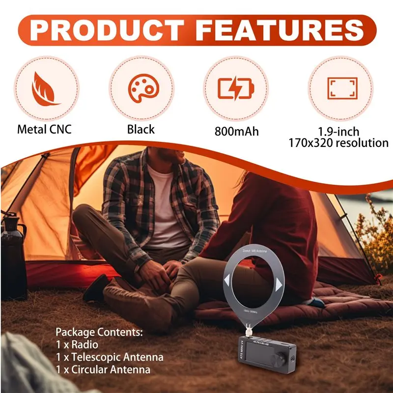 AEE6-V4 ATS MINI SI4732 Radio ALL Band DSP Radio FM AM SSB LSB USB Receiver, Built-In Hi-Z Headphone Amplifier Circuit view 2