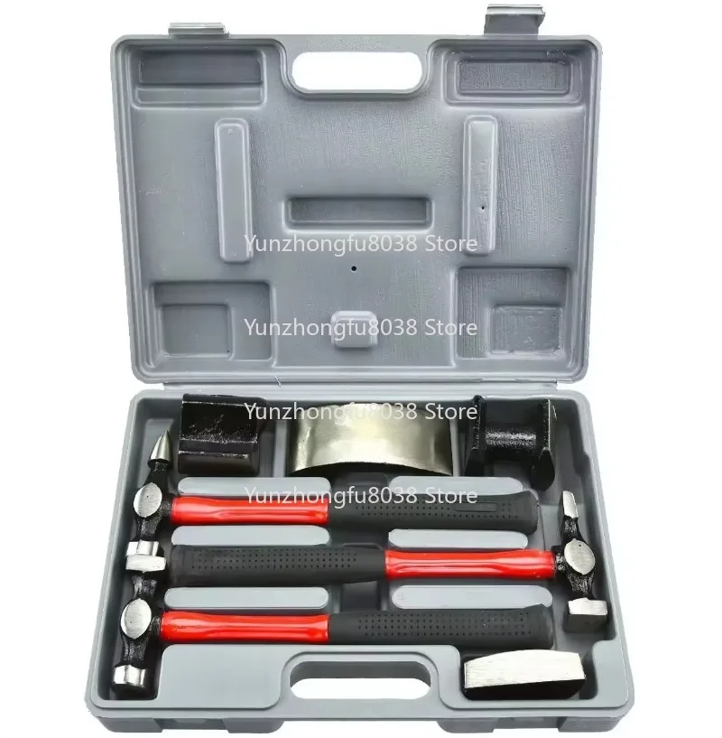 7PCS Vehicle Tools Car Dent Repair Hammer and Dolly Kit Car Dent Repair Tool Car Dent Removal Kit