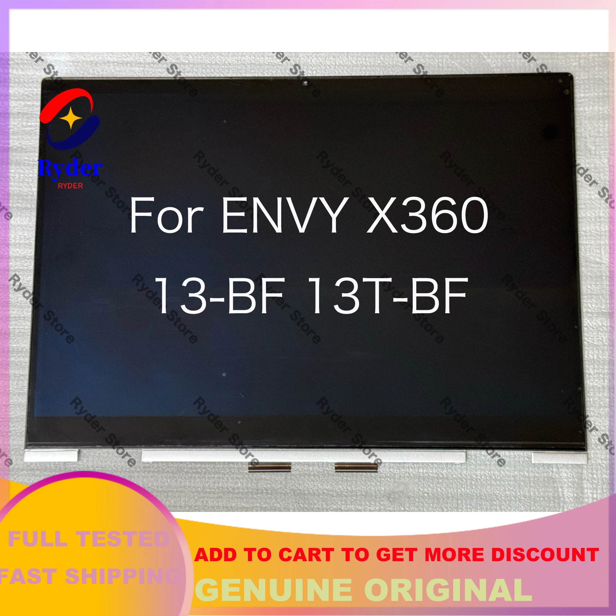 

Для HP Envy X360 13-bf 13-BF OLED 13,3 дюйма FHD IPS 16:10 светодиодный ЖК-дисплей с сенсорным экраном в сборе с рамкой синий/серебристый