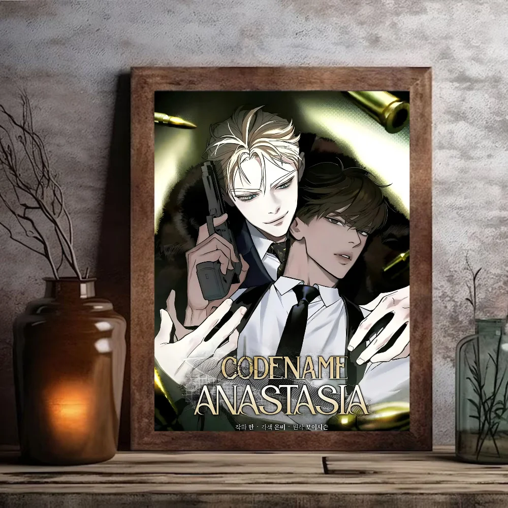 أنيمي Codename Anastasia الكلاسيكية خمر الملصقات HD جودة جدار الفن الرجعية الملصقات للمنزل جدار ديكور
