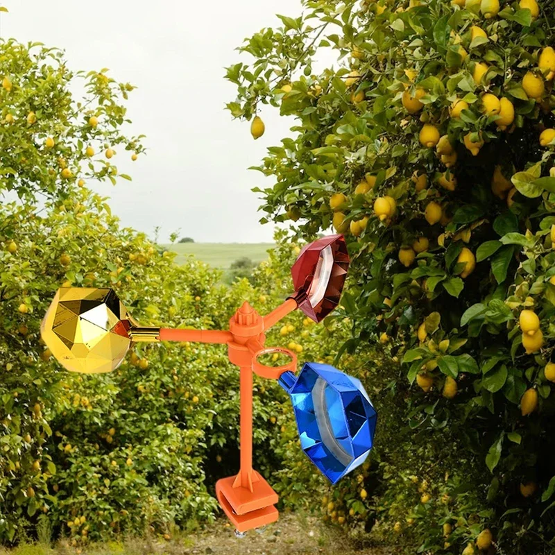 360 Wind Bird Repeller ABS Wind Rotating Reflective Bird Scare Outdoor Farm Fruit Tree Protection Products