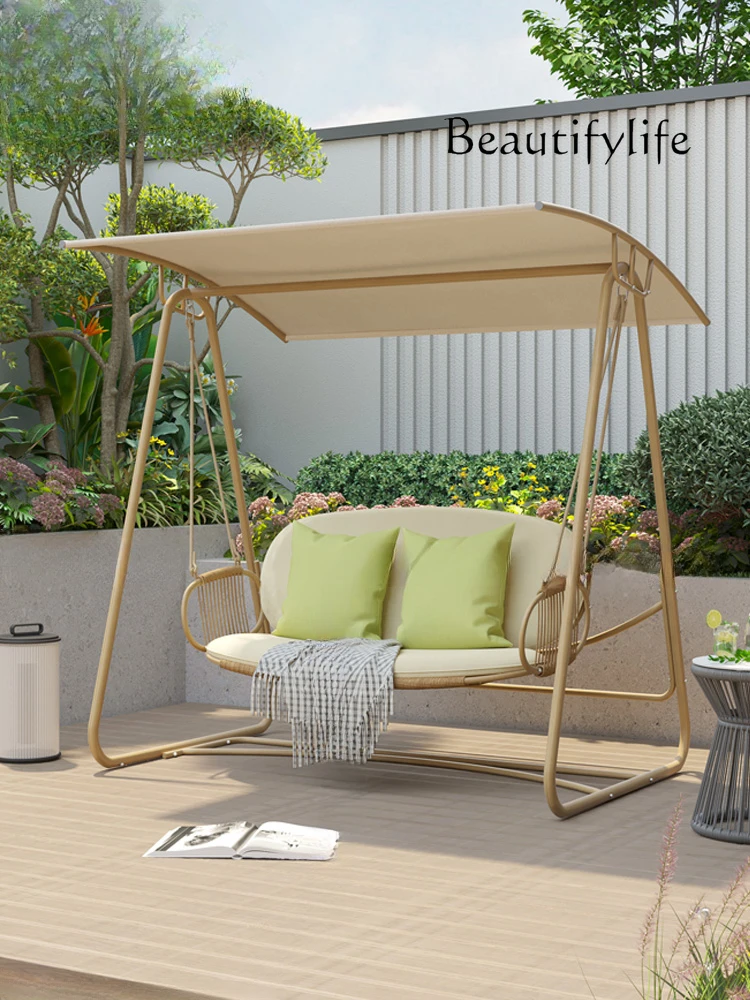 Nordic Outdoor Glider Home Courtyard to Swing Cradle Chair