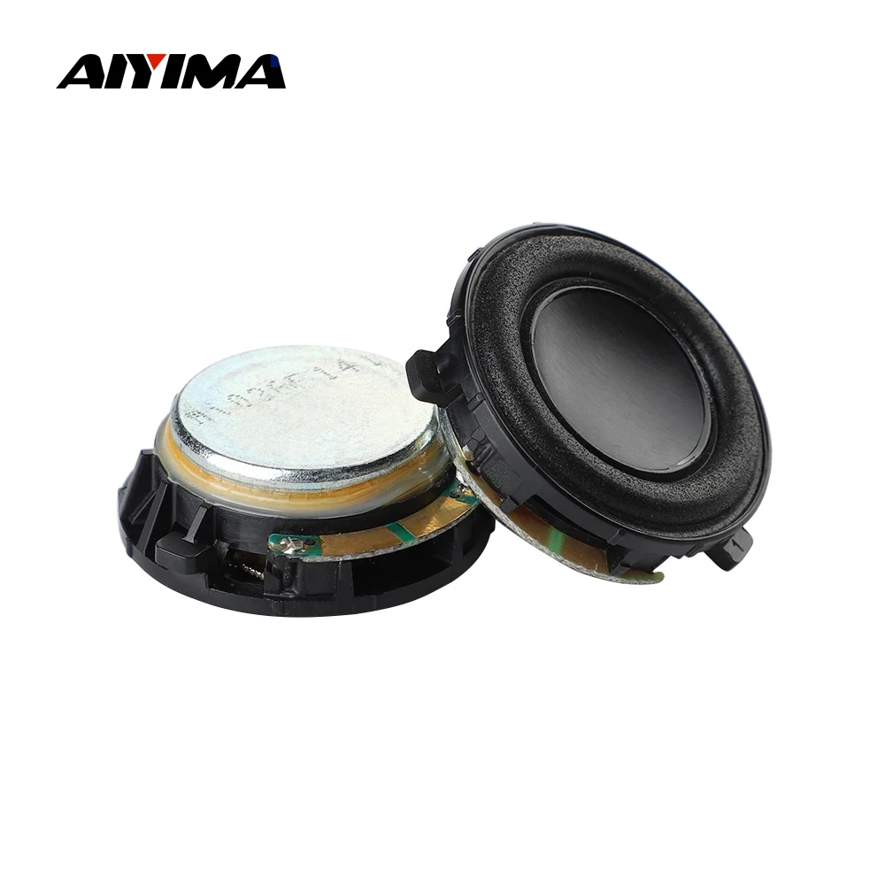 AIYIMA 2Pcs 1 Inch 4 Ohm 3W Mini Full Range Audio Speaker Neodymium Magnesium-aluminum Loudspeaker For Xiaomi Bluetooth Speaker