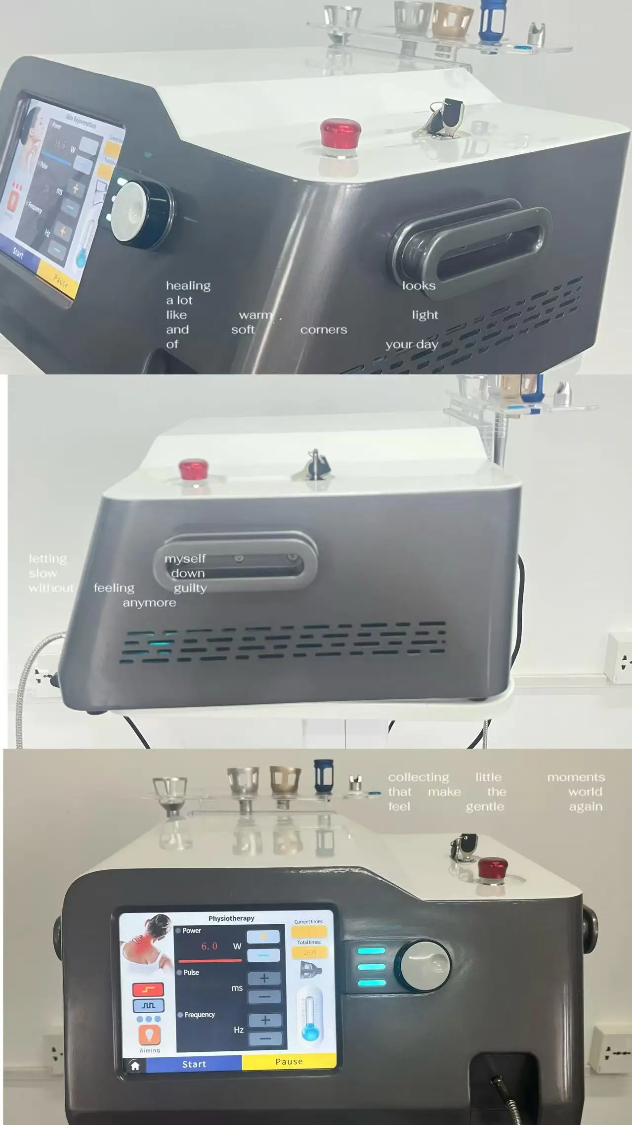 

5-in-1 980nm Laser Skin Rejuvenation Device with Ice Hammer - Redness Relief & Skin Tightening Tool