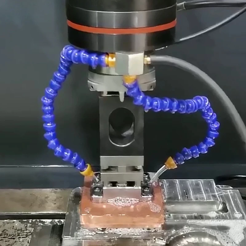 Precision CNC Carving Small Copper Male Manual Chuck, Square Electrode Holder for EDM Spark Machines, ER Interface, D56-60mm