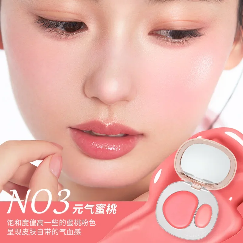 ForeverkeyTwo Color Blush plaque intégrée maquillage du visage crème hydratante éclaircissante imperméable facile coloration durable mat Blush