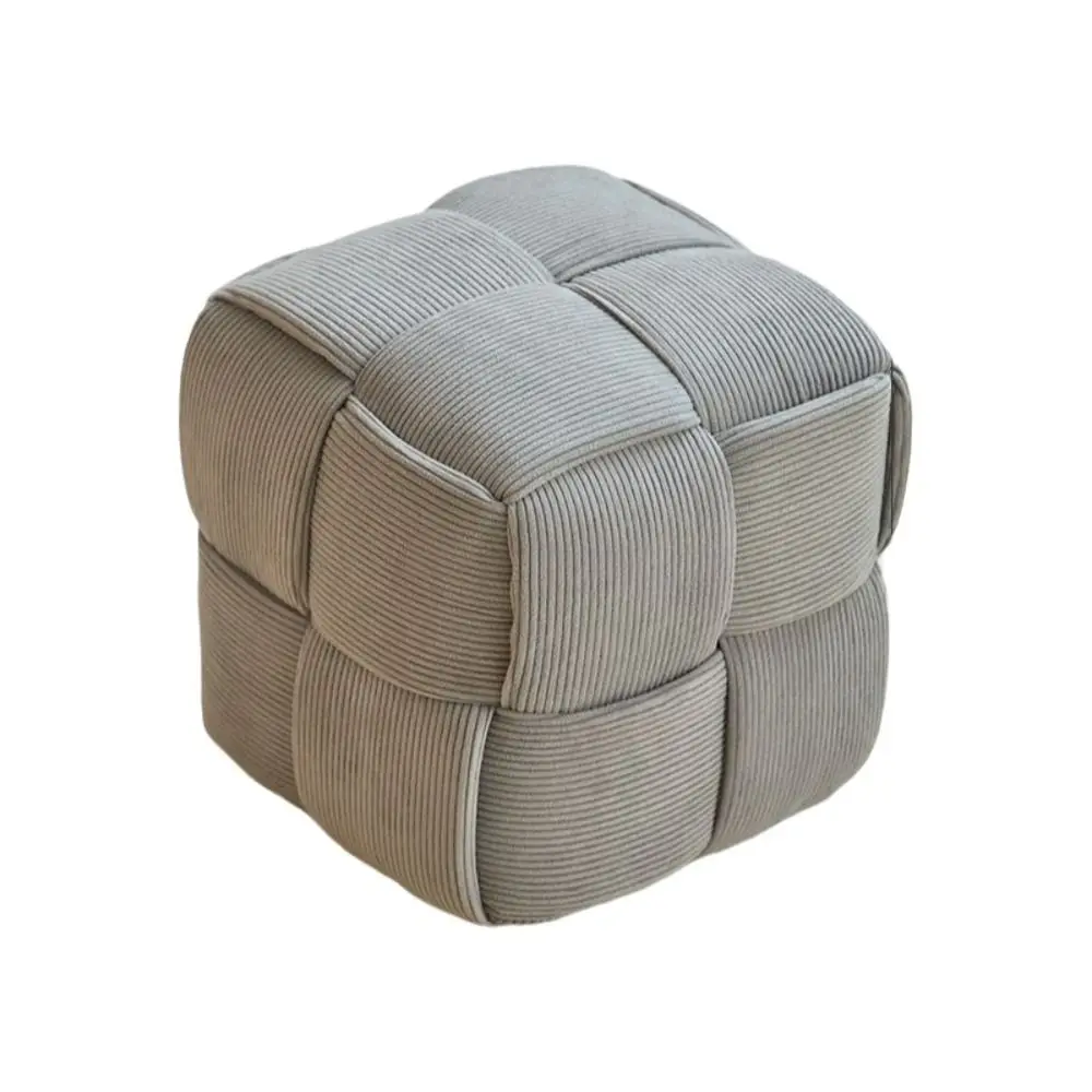 Comfortable Modern Solid Wood Stool Home Decor Footrest Minimalist Ottoman Bench Anti-slip Seat Stool Stackable Low Stool
