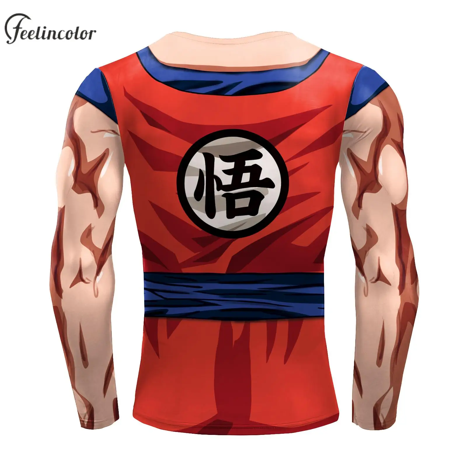 Quick Dry Compression Shirts Long Sleeve Men Gym Sportwear Anime Hero Print Tops Elastic Fitness Tee Shirt Male Cosplay Clothes