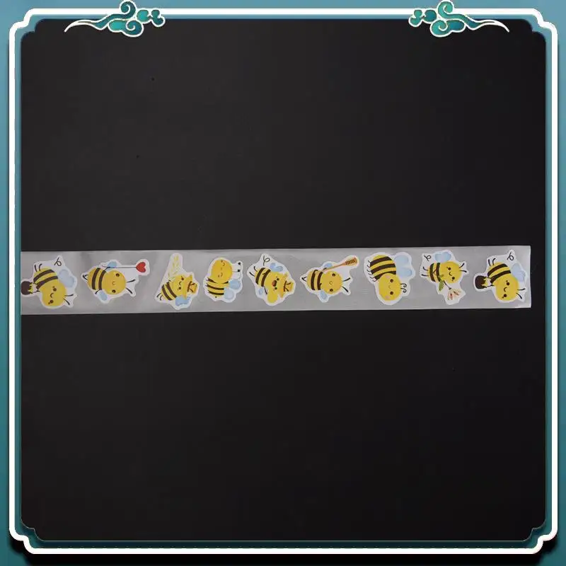 Easy To Use Bee Stickers Roll - 500 Pcs Cute Bee Kindergarten Stickers For Christmas Favors, Office Supplies & Crafts