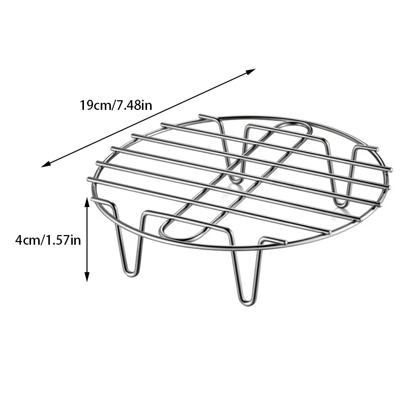 Stainless Steel Cookware Steamer Rack Cooking Baking Pot Stand Airfryer Grill Food Accessories Kitchen Steaming Racks