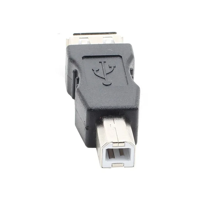 Usb de alta velocidade 2.0 tipo a fêmea para tipo b macho impressora usb scanner adaptador de dados sincronização acoplador conversor conector