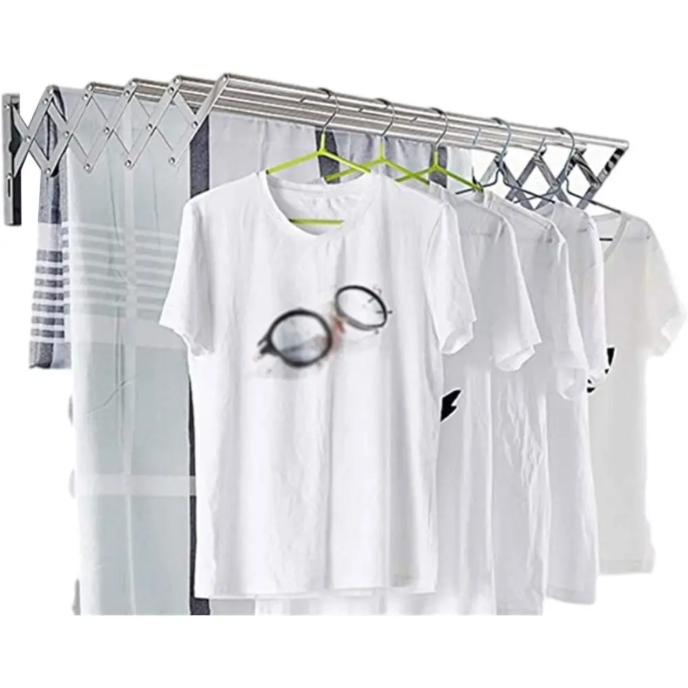 

Компактная настенная сушилка для одежды-гармошка, для внутреннего и наружного использования (40 см)