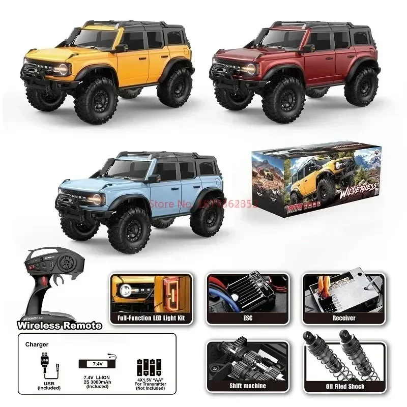 Controle Remoto Fierce Horse Model Car, 1:10 Hb, R1001, Simulação, Alta Velocidade, Fora de Estrada, Brinquedo de Escalada RC, Escala Completa, Presentes para Adulto